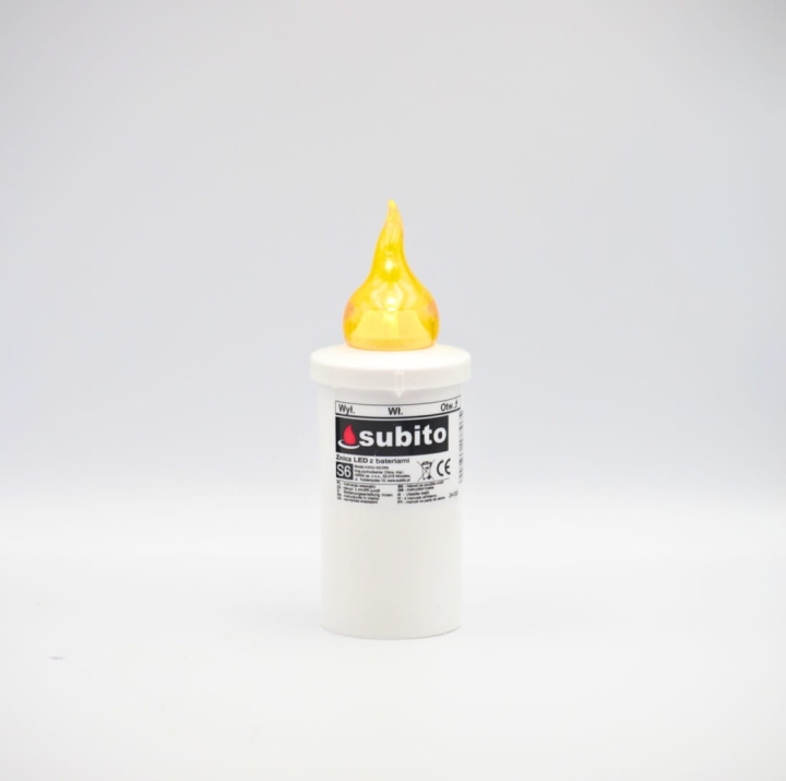 WKŁAD LED SUBITO S-6 NA BATERIE 1SZT RÓŻNE KOLORY DŁUGI CZAS ŚWIECENIA