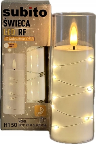 Świeca LED Subito do znicza Wkład do znicza Świeczka Led