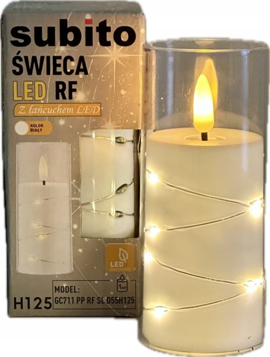 Świeca LED Subito do znicza Wkład do znicza Świeczka Led