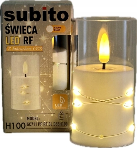 Świeca LED Subito do znicza Wkład do znicza Świeczka Led