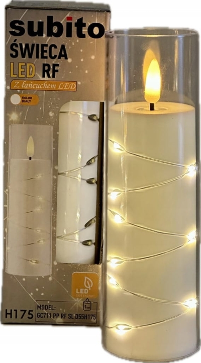 Świeca LED Subito do znicza Wkład do znicza Świeczka Led