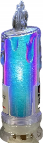 Świeca LED C502 Subito opal zimny 18 cm Wkład do znicza Wkład Led