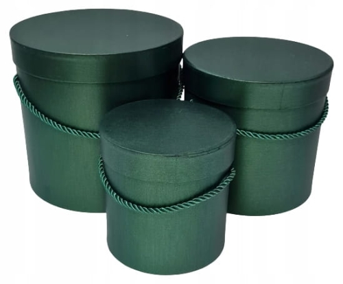 Pudełko Prezentowe FLOWER BOX ZIELONY KOMPLET 3W1 PREZENT DEKORACJA IDEALNE