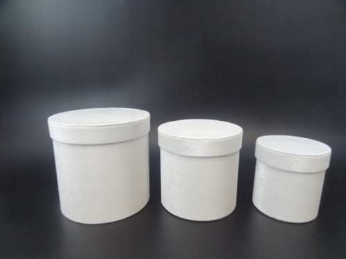 FLOWER BOX Pudełko Prezentowe Dekoracja Welur Welurowe Prezent Zestaw 3 3w1