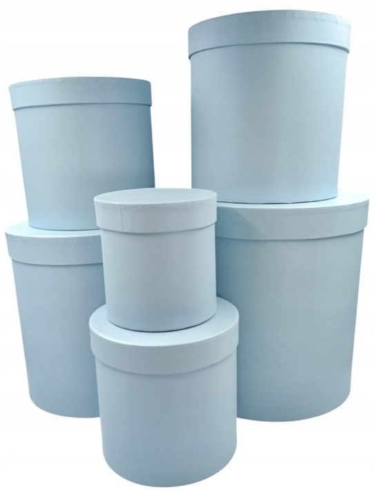 FLOWER BOX PUDEŁKO PREZENTOWE Z POKRYWKĄ NA KWIATY PREZENT KOMPLET XXL 6SZT