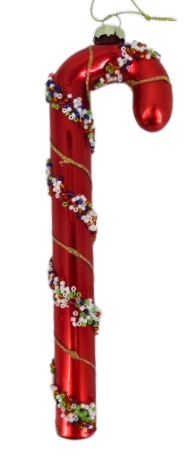 Piękna Dekoracyjna Bombka Szklana Lizak 20cm  Piękna Dekoracja Choinki Idealna