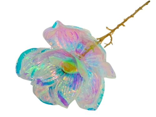 Piękna Dekoracyjna Dekoracyjna Gałązka Holograficzna Długa 51cm Błekitna