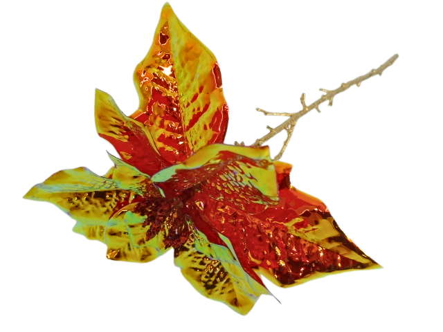 Piękna Dekoracyjna Dekoracyjna Poinsesja Gwiazda Betlejemska Na Choinke Czerwona Długa 53cm