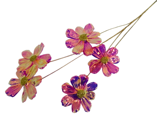 Piękna Dekoracyjna Dekoracyjna Gałązka Róż Fiolet Mieniąca się 95cm Dekoracja Prezent