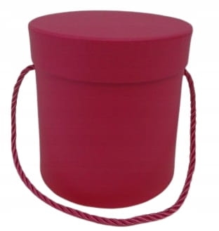 Flower box pudełko na kwiaty fi 12cm fuksja Pudełko Prezentowe Prezent