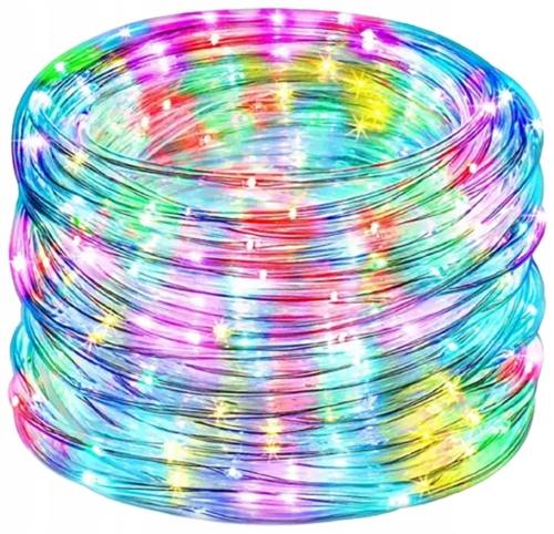 Lampki Druciki 5m Światełka Choinkowe na Baterie AA Multi Kolorowe 50 LED