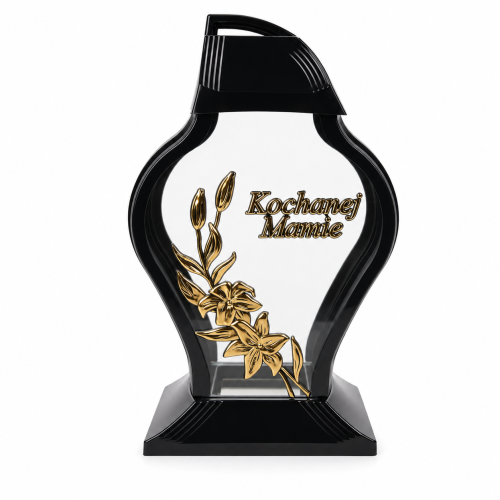 Znicz kapliczka Faraon z dedykacją Mamie 33 cm – 1256 – Złota lilia – Mamie