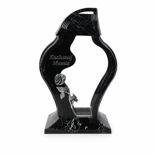 Znicz kapliczka Faraon z dedykacją Mamie 33 cm – 1256 – Srebrna róża – Mamie