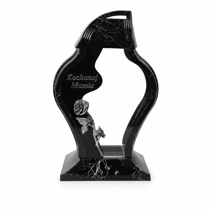 Znicz kapliczka Faraon z dedykacją Mamie 33 cm – 1256 – Srebrna róża – Mamie