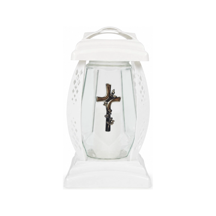 Znicz Cer-Far Kapliczka 28 cm – 1400 – Biały