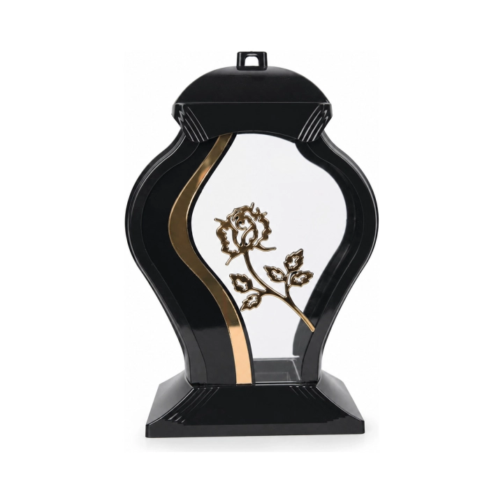 Znicz Kapliczka Faraon Róża 32 cm – 1212 – Złoty