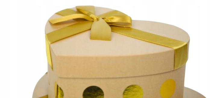 Zestaw 3 Pudełek Prezentowych Flower Box Boxów Prezent Serce z Kokardą
