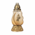 Znicz L986 Róża Szron 27 cm – Bursztynowy – złoty