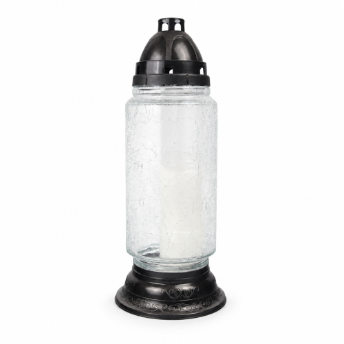 Znicz S77 36 cm – Bezbarwny – czarny