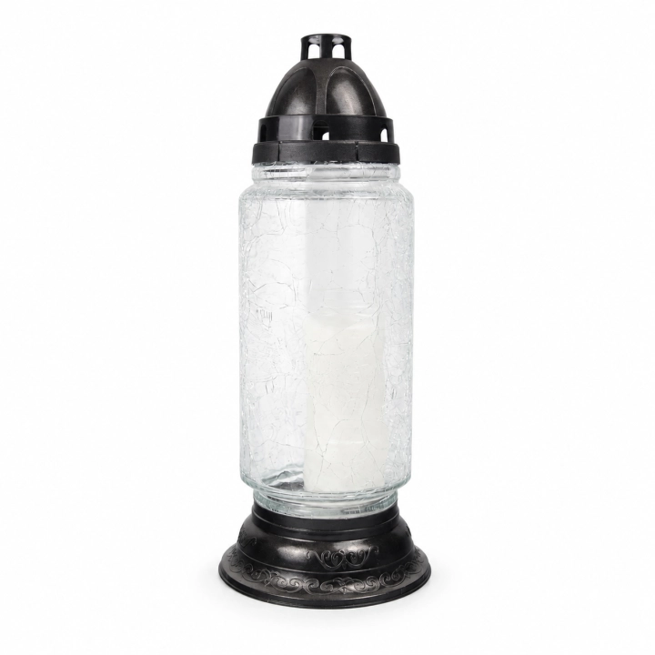 Znicz S77 36 cm – Bezbarwny – czarny
