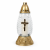 Znicz Z543 Krzyż Łańcuch 26 cm – Bezbarwny – złoty