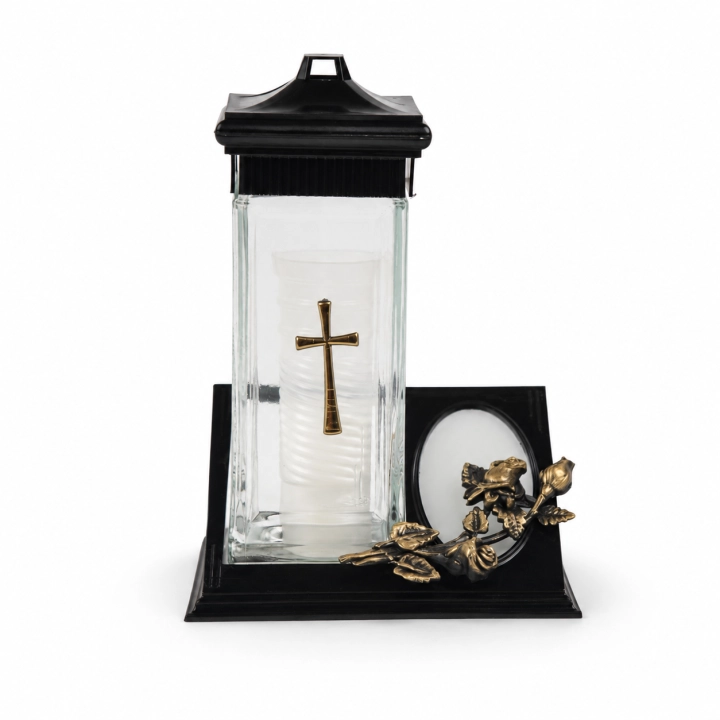 Znicz ZC2 Tabliczka 22 cm – Bezbarwny – czarny/złoty