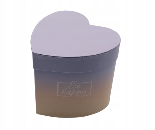 Pudełko Pudełeczko Prezentowe Flower Box Serce Walentynki Be Happy Prezent