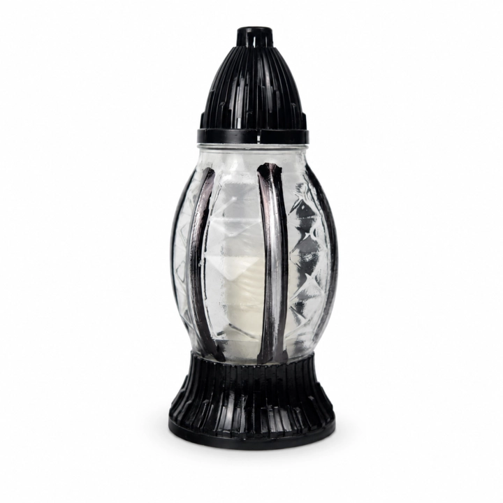 Znicz ZP577U 26 cm – Bezbarwny – czarny