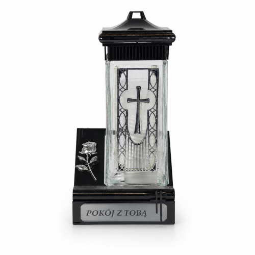 Znicz ZC 2 Tabliczka nr 2 27 cm – Bezbarwny – czarny/srebrny