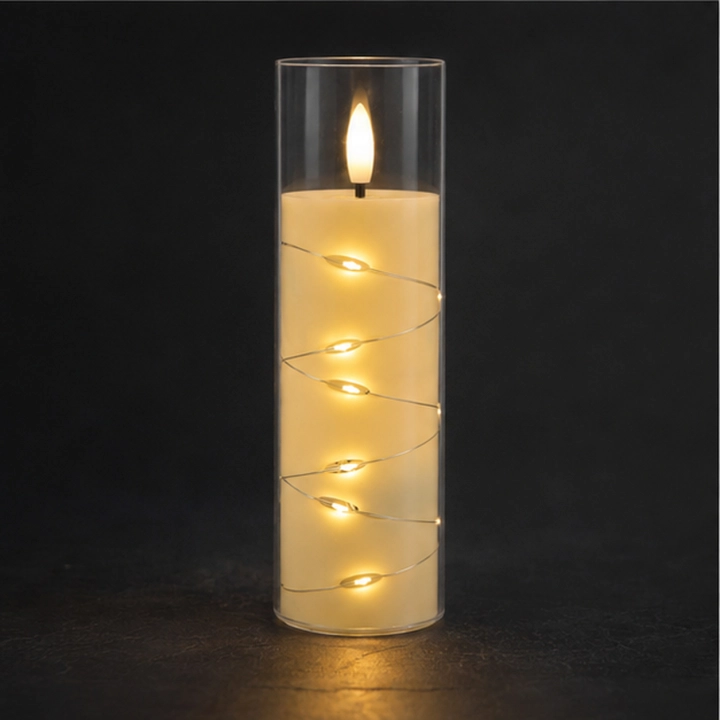 Wkład LED Świeca Subito Łańcuszek Ecru 175 5907646199851 — zdjęcie 3