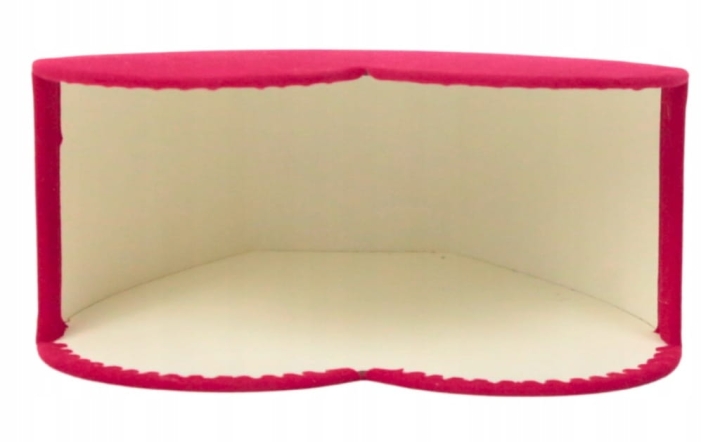 Flower box pudełko na kwiaty serduszko czerwony welurowy Prezent Prezentowe