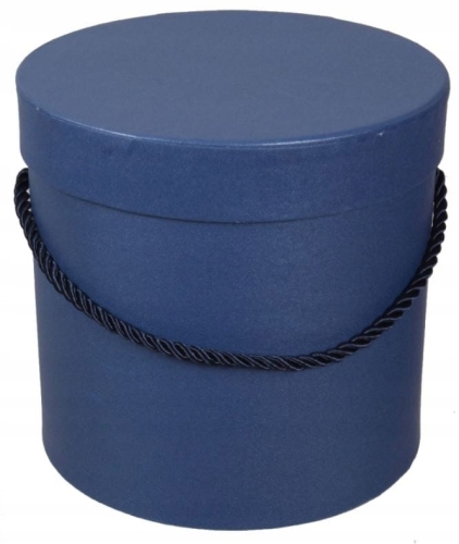 Zestaw 2 Pudełek Prezentowych Flower Box Boxow Prezent Kwiaty Owalne Blue