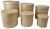 Zestaw 6 pudełek szampańskich okrągłych flower box premium 25-12 cm