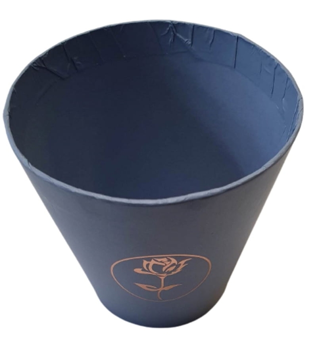 Flower box pudełko na kwiaty doniczka kubeczek niebieski Walentynki