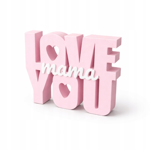 PIĘKNA DEKORACJA NAPIS LOVE YOU KOCHAM CIĘ RÓŻNE KOLORY PREZENT MAMA MAMY