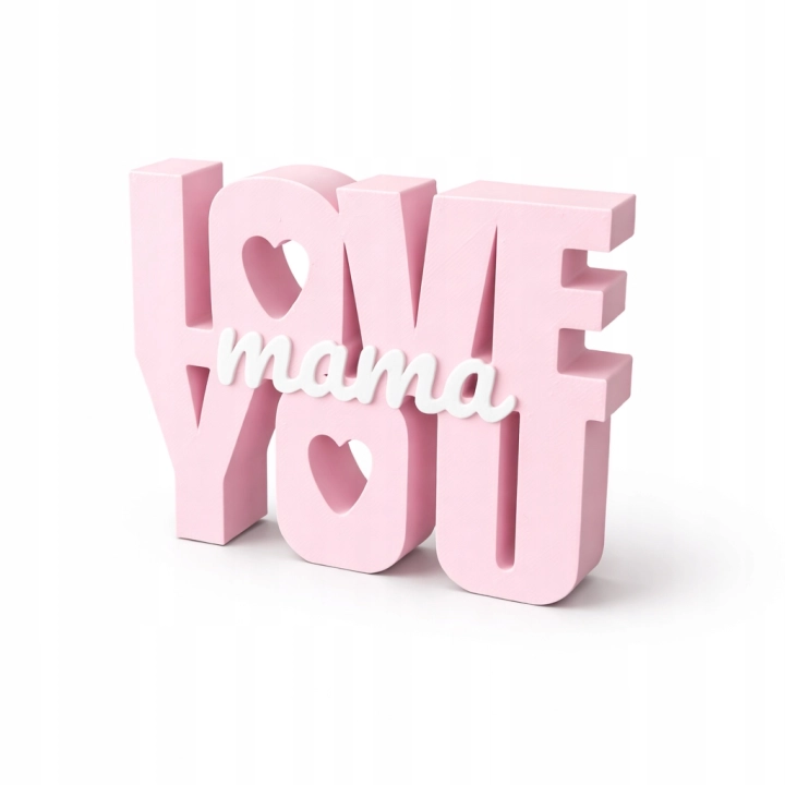 PIĘKNA DEKORACJA NAPIS LOVE YOU KOCHAM CIĘ RÓŻNE KOLORY PREZENT MAMA MAMY