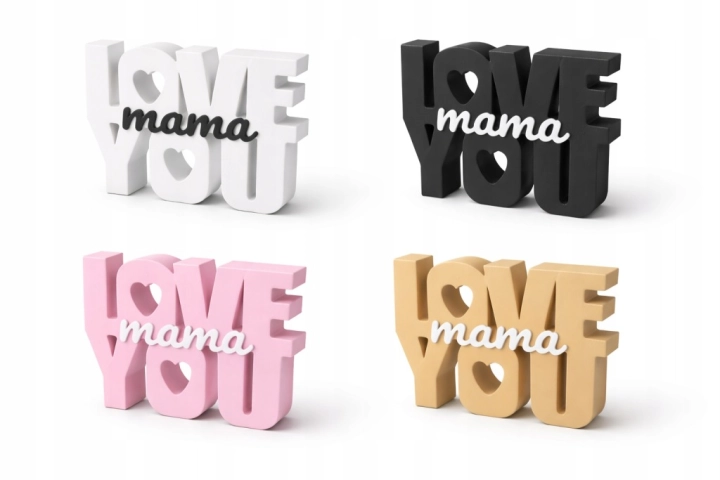 PIĘKNA DEKORACJA NAPIS LOVE YOU KOCHAM CIĘ RÓŻNE KOLORY PREZENT MAMA MAMY