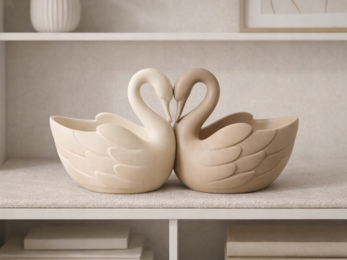 PIĘKNY DEKORACYJNY LAMPION Łabędź tealight Premium Dekoracja Domu Ładny