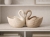 PIĘKNY DEKORACYJNY LAMPION Łabędź tealight Premium Dekoracja Domu Ładny