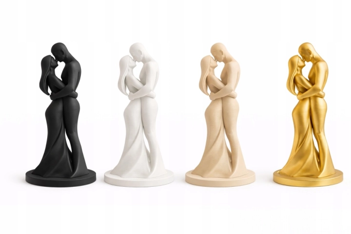 Piękna Dekoracyjna Romantyczna Figurka Figura 25cm Para Zakochani Nowożeńcy