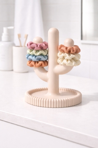 STOJAK NA GUMKI DO WŁOSÓW KAKTUS ORGANIZER NA SCRUNCHIE DUŻO KOLORÓW