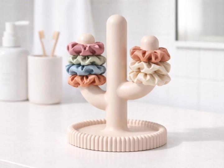 STOJAK NA GUMKI DO WŁOSÓW KAKTUS ORGANIZER NA SCRUNCHIE DUŻO KOLORÓW