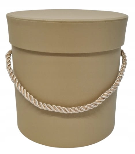 Pudełko Prezentowe Flower Box Walentynki Pomysł na Prezent Złote Szampanowy