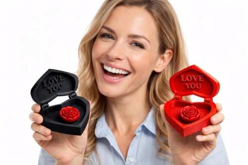 Piękne dekoracyjne pudełeczko Serce Serduszko Z różą LOVE YOU Prezent