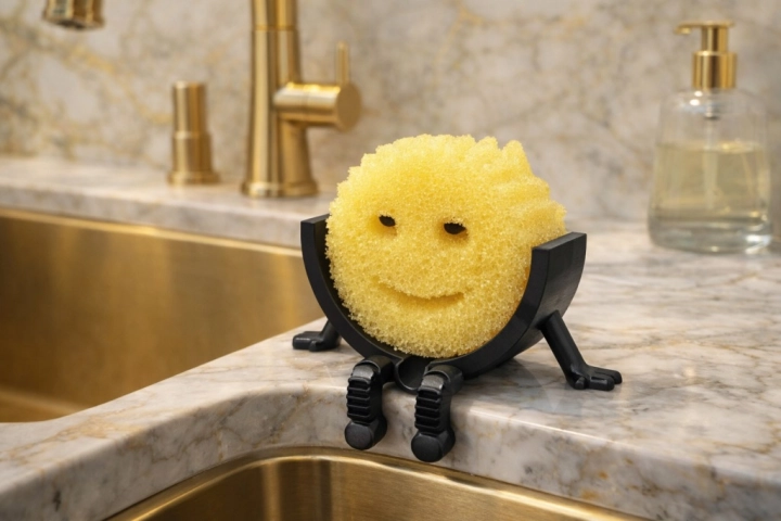 Pojemnik na gąbkę ludzik Scrub Daddy holder zlew Akcesoria Prezent uchwyt