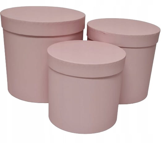 Flower box pudełko zestaw 3w1 różowy brokatowy Prezentowe Prezent Dekoracja