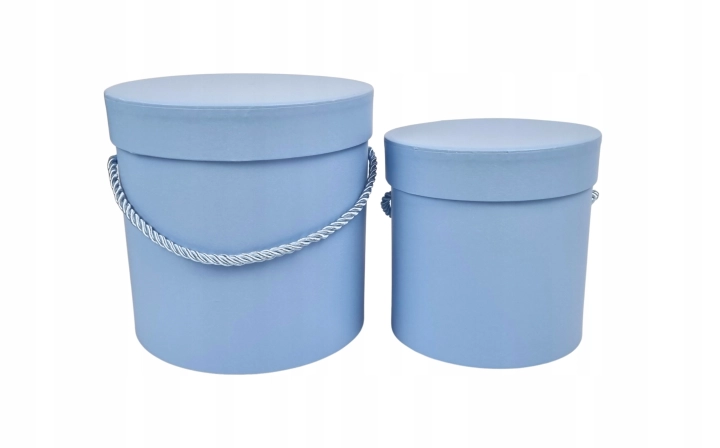 Flower Box Pudełko Prezentowe 2w1 błękitne błetki baby blue niebieskie