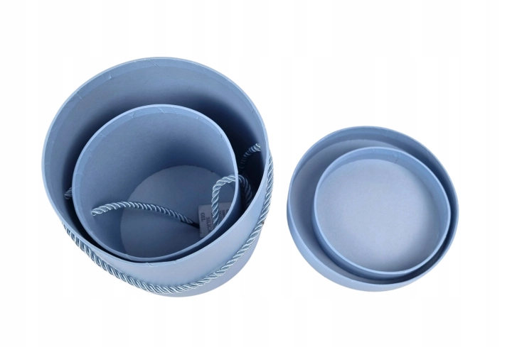 Flower Box Pudełko Prezentowe 2w1 błękitne błetki baby blue niebieskie
