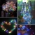 Lampki druciki na baterie mikro LED 100 multikolor 10m Choinkowe Multi
