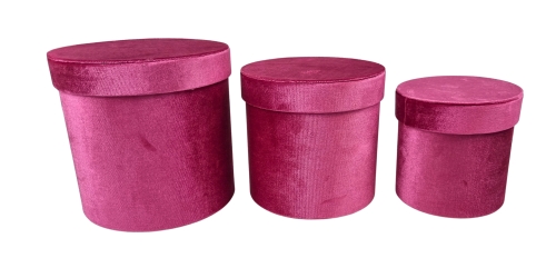 Flower Box Pudełko Prezentowe Welur 3w1 Welurowe Róż Różowe Prezent Jakość